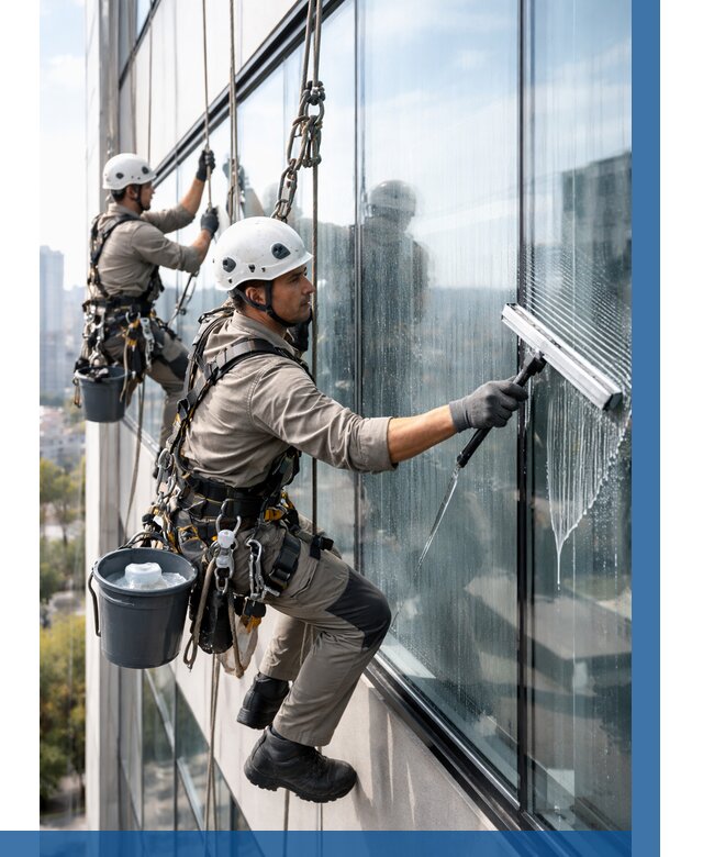 Мойка окон альпинистами в Дубне от 4594 р. | ВЫСОТНИК-Дбн