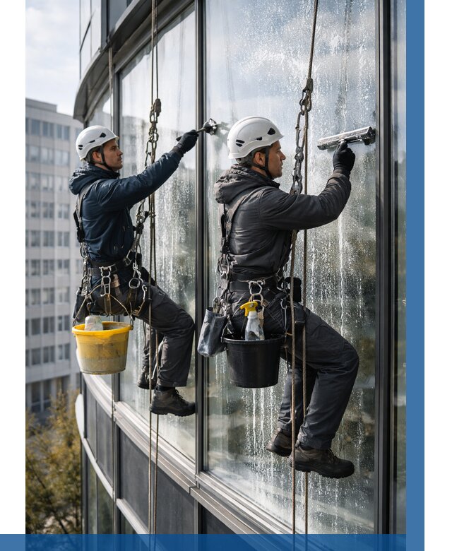 Мойка панорамных окон в Дубне от 357 р. заказать у ВЫСОТНИК-Дбн