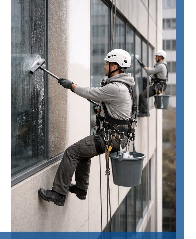 Мойка фасадов зданий в Дубне под ключ от 357 р. | ВЫСОТНИК-Дбн