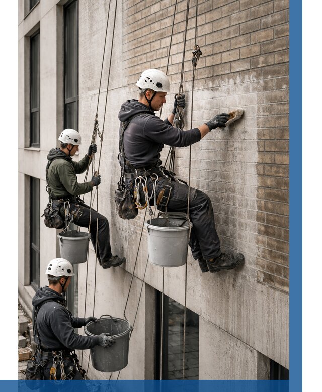 Удаление высолов с фасада в Дубне от 255 р. | ВЫСОТНИК-Дбн