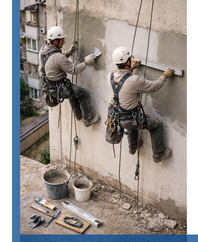 Комплексный ремонт штукатурного фасада с гарантией в Дубне