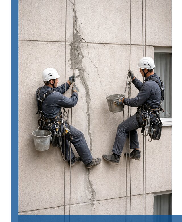 Заделка трещин на фасаде в Дубне с гарантийным ремонтом