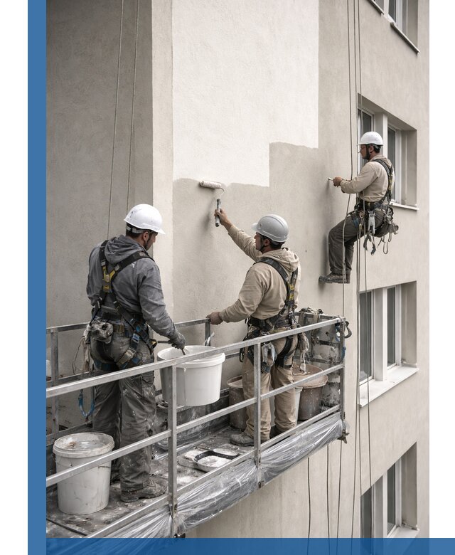 Покраска оштукатуренного фасада в Дубне под ключ с гарантией