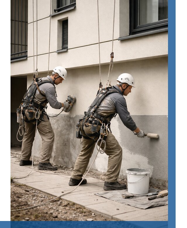 Окраска цоколя здания в Дубне от 459 р. под ключ | ВЫСОТНИК-Дбн