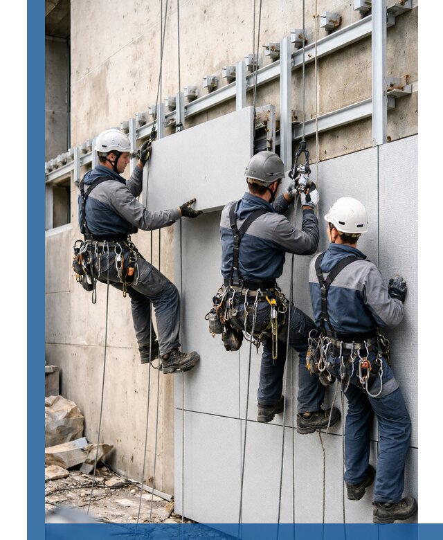 Монтаж вентилируемого фасада в Дубне под ключ с гарантией качества