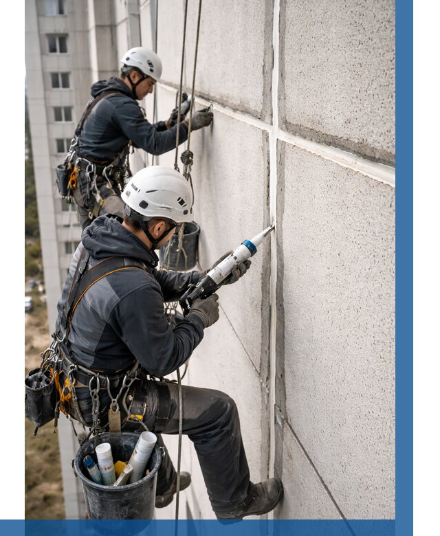 Герметизация межпанельных швов в Дубне от 715 р. | ВЫСОТНИК-Дбн