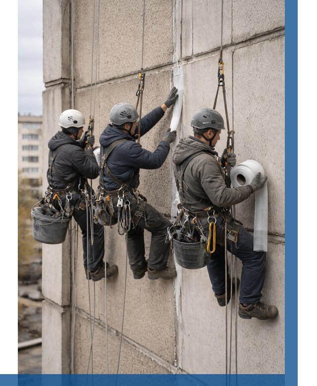 Ремонт межпанельных швов в Дубне от 766 р. | ВЫСОТНИК-Дбн