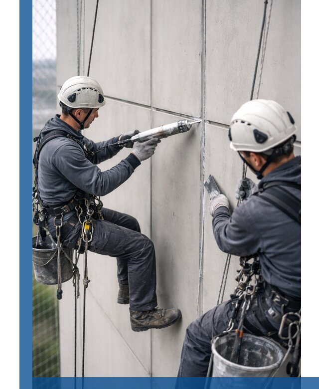 Первичная герметизация швов фасадов и кровель в Дубне