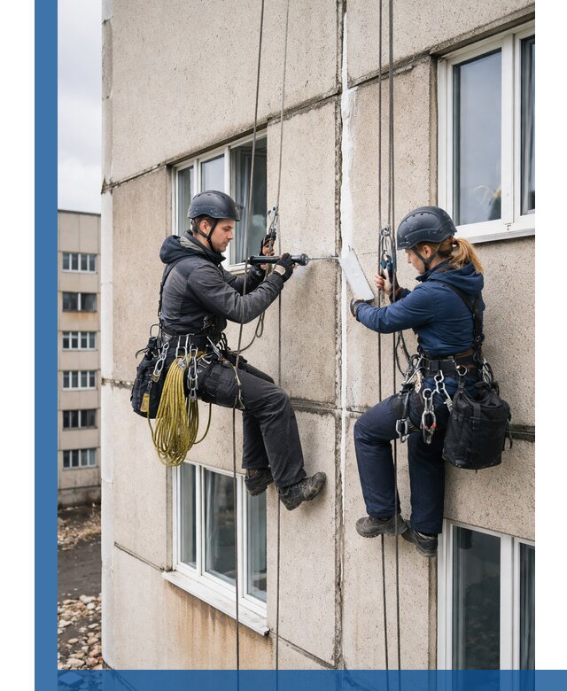 Герметизация межпанельных швов тёплым швом в Дубне