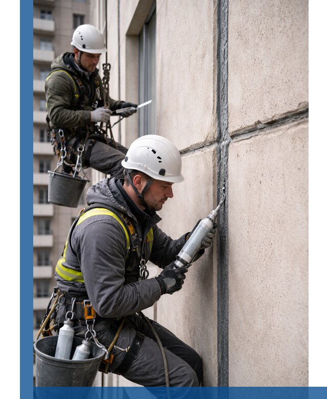 Герметизация деформационных швов фасада в Дубне качественно