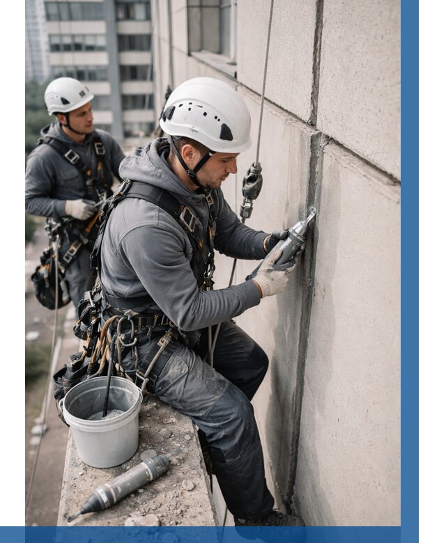 Ремонт деформационных швов здания в Дубне от 1021 р. | ВЫСОТНИК-Дбн