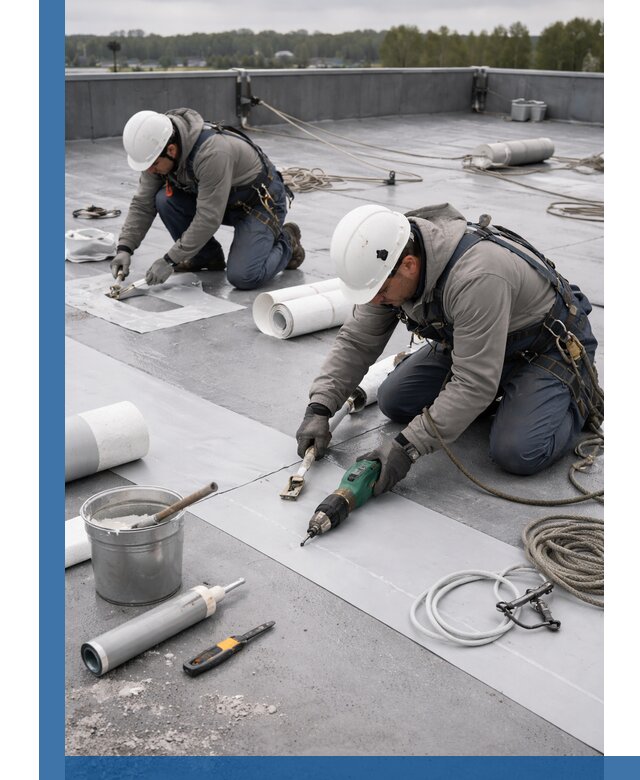 Ремонт мембранной кровли в Дубне качественно и с гарантией