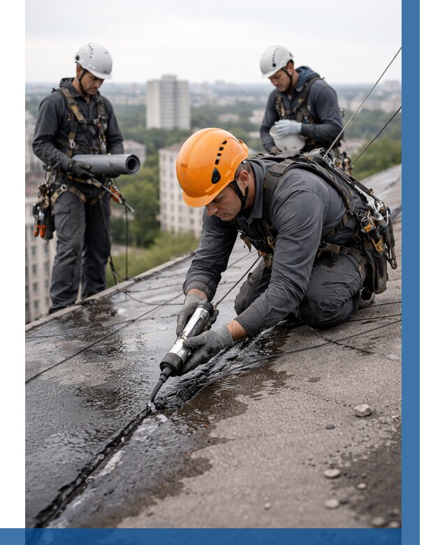 Устранение протечек кровли в Дубне от 12251 р. | ВЫСОТНИК-Дбн