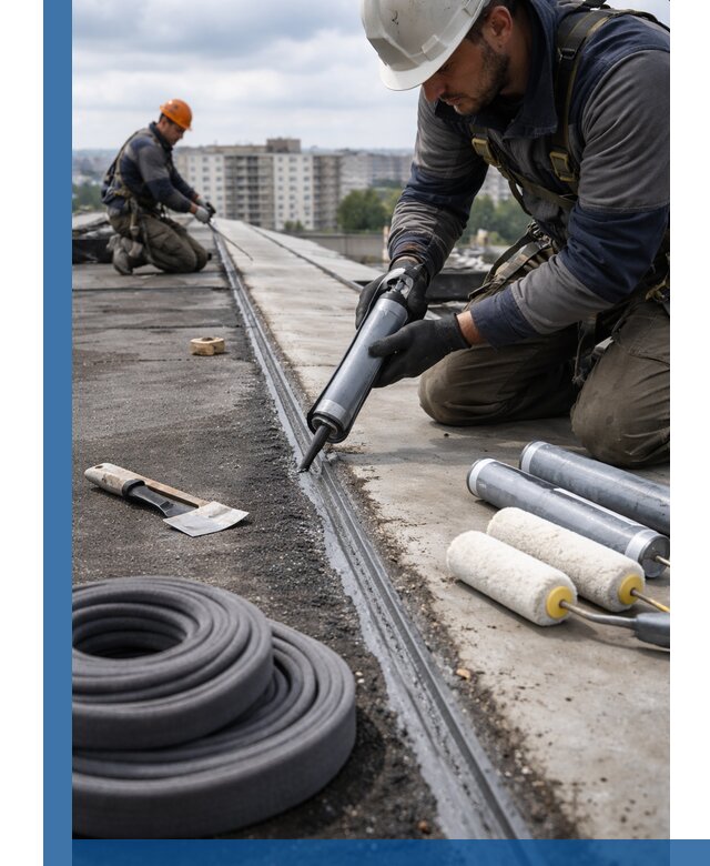 Герметизация швов кровли в Дубне с гарантией герметичности