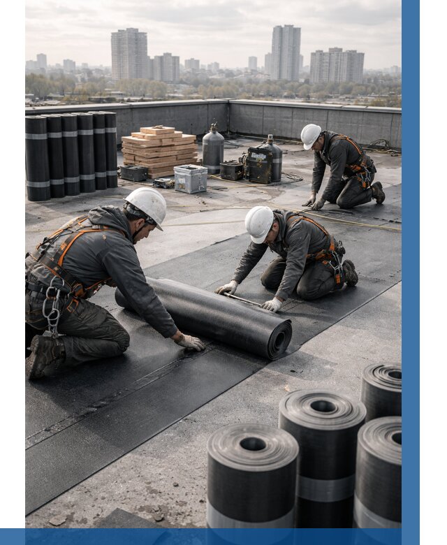 Монтаж мягкой кровли под ключ в Дубне от 459 р. | ВЫСОТНИК-Дбн