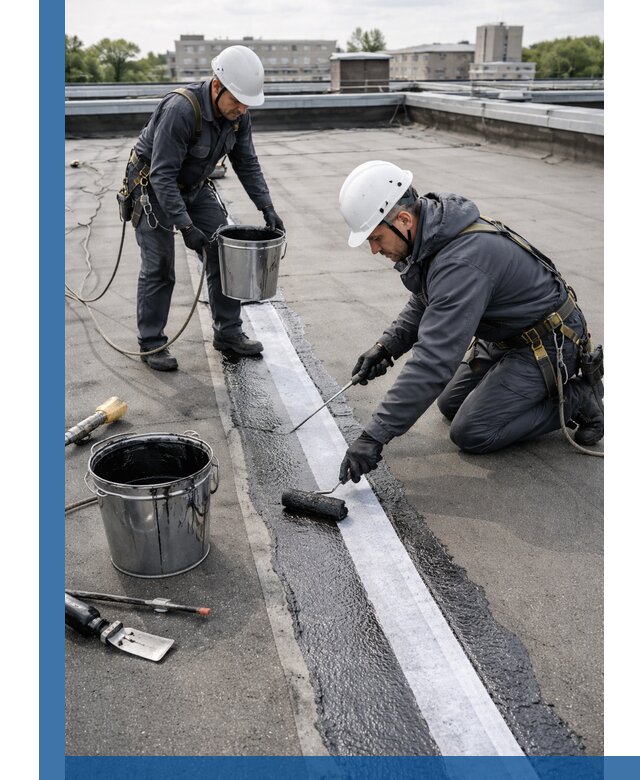 Гидроизоляция кровли мастикой в Дубне надежная защита