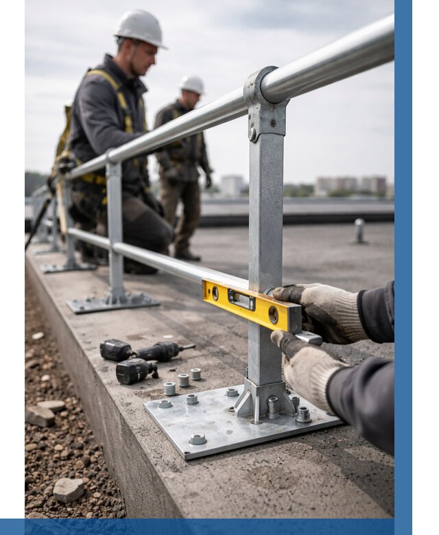 Монтаж кровельного ограждения в Дубне от 1225 р. | ВЫСОТНИК-Дбн