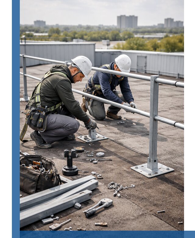 Монтаж кровельного ограждения в Дубне под ключ с гарантией