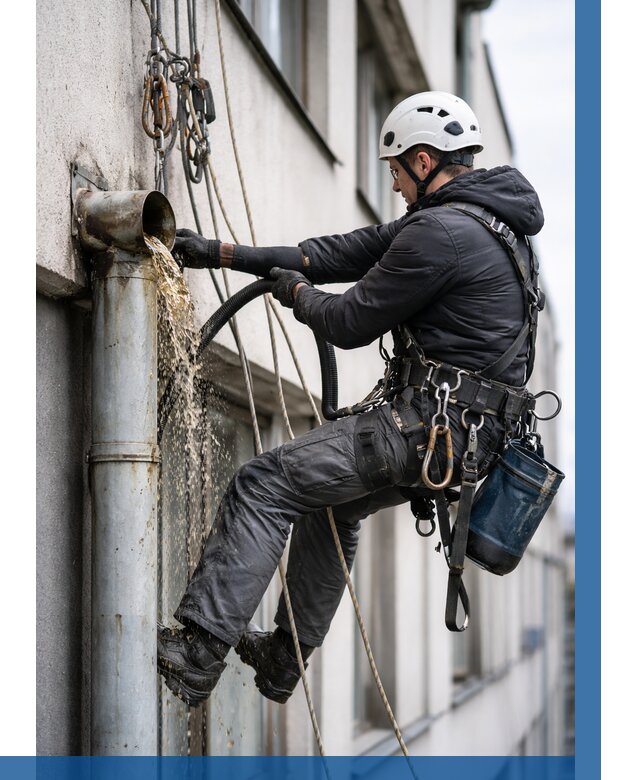 Прочистка водосточных труб в Дубне от 3573 р. | ВЫСОТНИК-Дбн