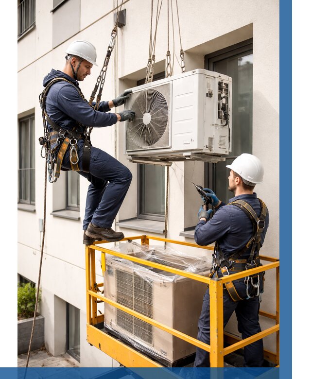 Демонтаж внешнего блока кондиционера в Дубне от 3573 р. | ВЫСОТНИК-Дбн