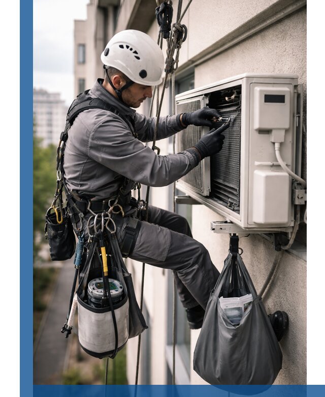 Обслуживание внешнего блока кондиционера в Дубне профессионально