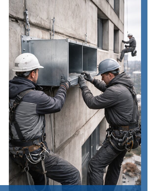 Монтаж вентиляционных коробов в Дубне от 3063 р. | ВЫСОТНИК-Дбн