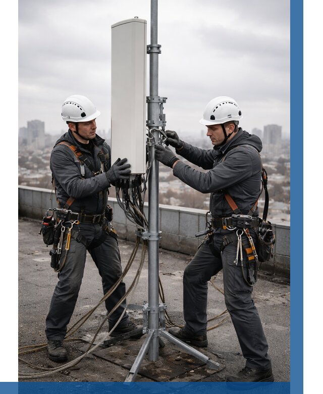 Монтаж антенн связи на крыше в Дубне от 8678 р. | ВЫСОТНИК-Дбн