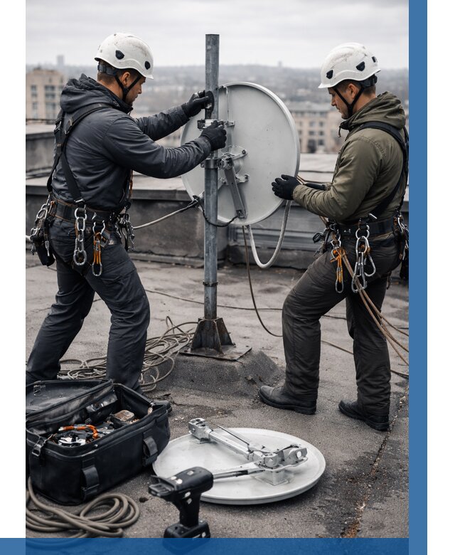 Демонтаж антенн на крыше в Дубне от 4594 р. | ВЫСОТНИК-Дбн