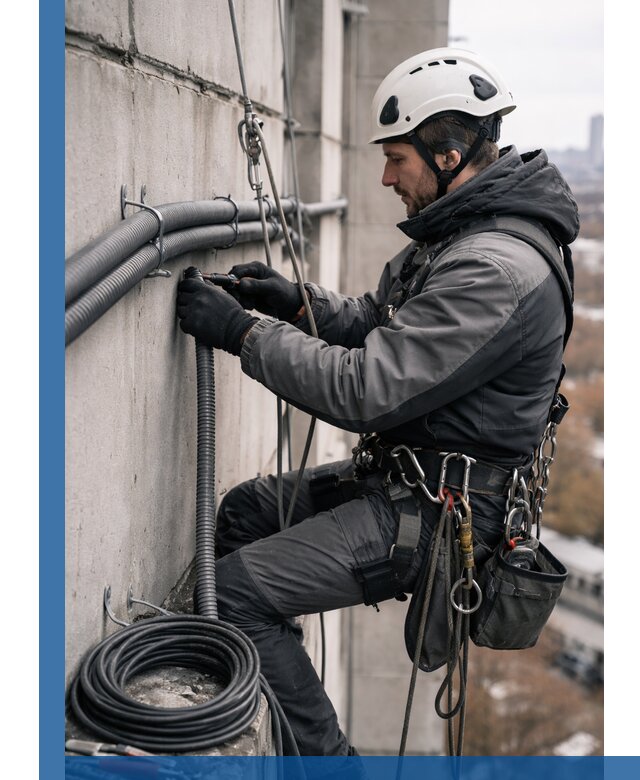 Профессиональный монтаж гофры для кабеля в Дубне с гарантией