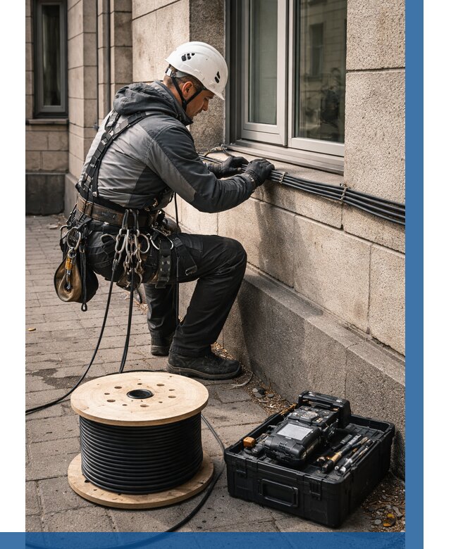 Прокладка оптоволоконного кабеля в Дубне от 817 р. | ВЫСОТНИК-Дбн