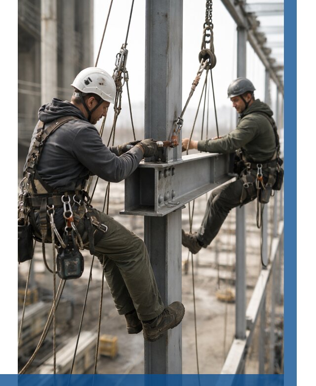 Монтаж металлоконструкций на высоте в Дубне от 3573 р. | ВЫСОТНИК-Дбн