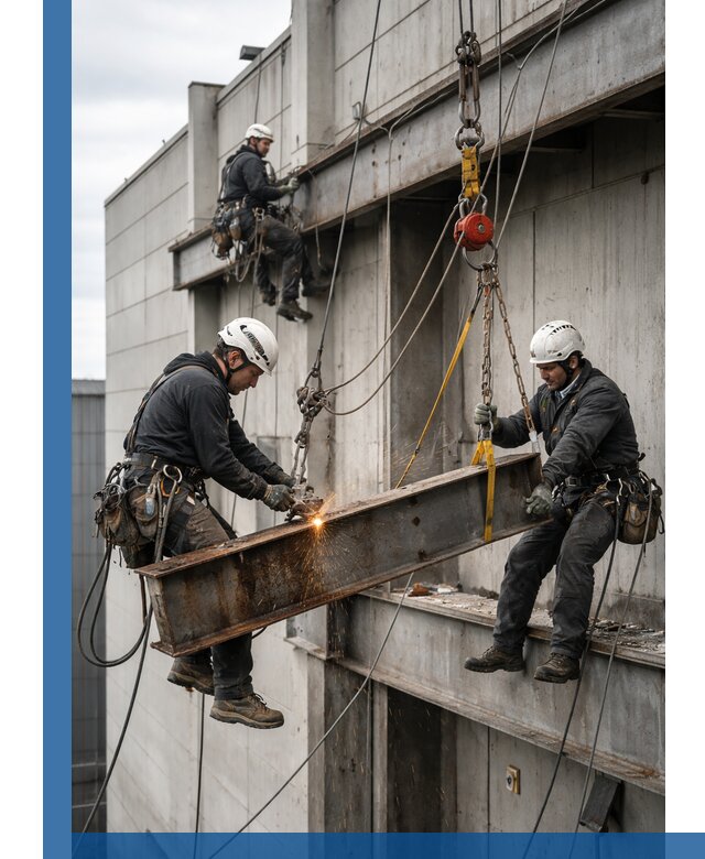 Демонтаж металлоконструкций на высоте в Дубне под ключ