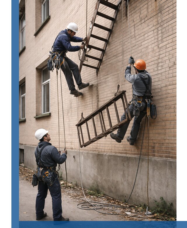 Демонтаж пожарной лестницы в Дубне быстро и безопасно