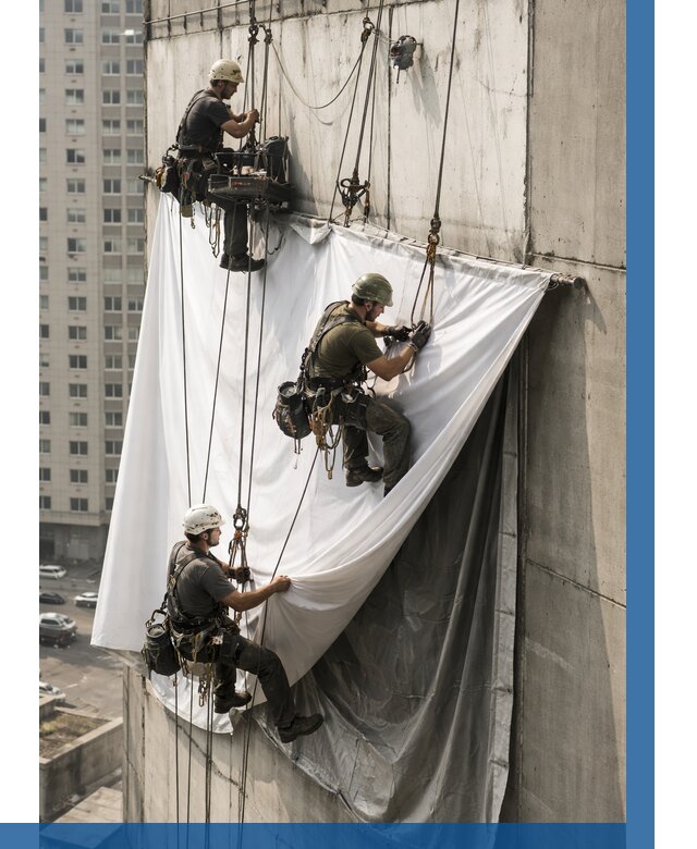 Замена баннерного полотна в Дубне от 6636 р. | ВЫСОТНИК-Дбн—заказать