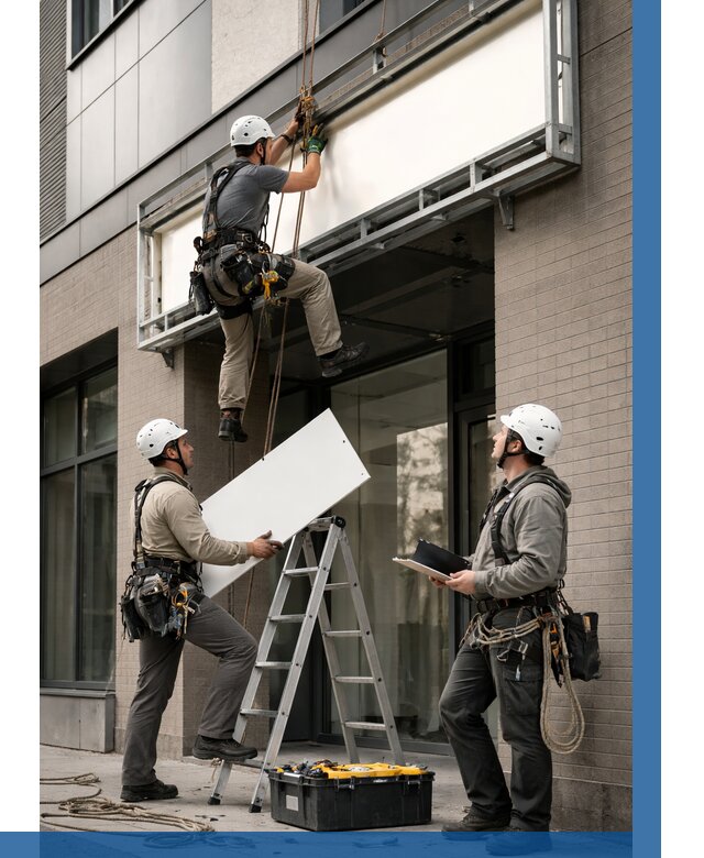 Монтаж светового короба в Дубне от 6636 р. | ВЫСОТНИК-Дбн