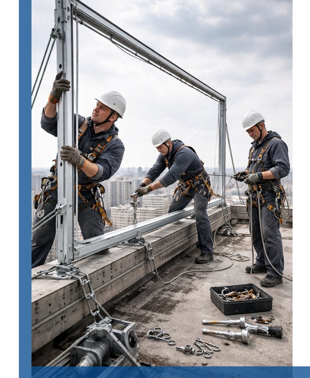 Монтаж крышных рекламных конструкций под ключ в Дубне