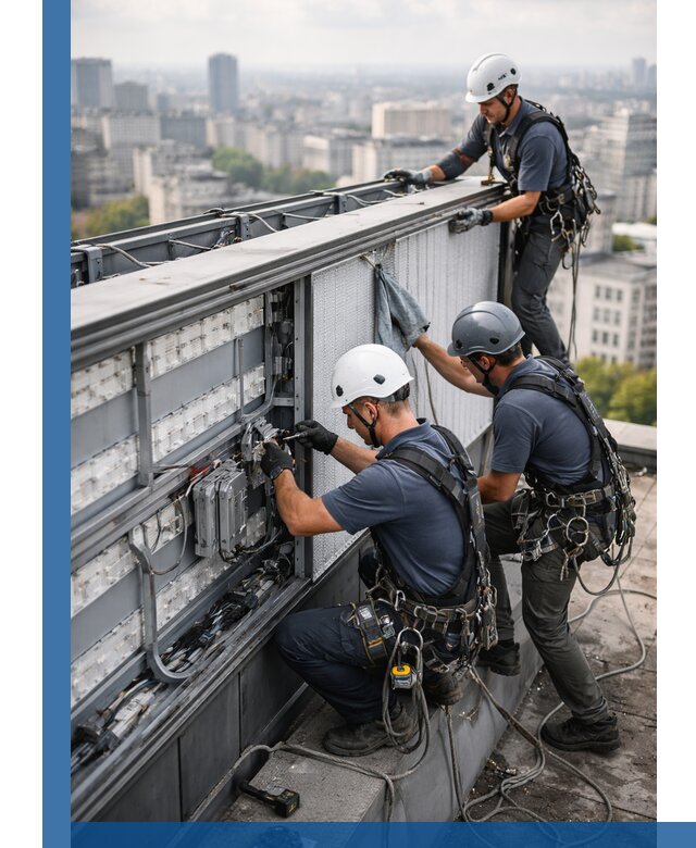 Профессиональное обслуживание крышной рекламы в Дубне под ключ