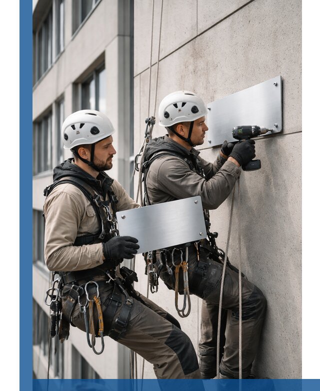 Монтаж табличек и указателей в Дубне для зданий и сооружений