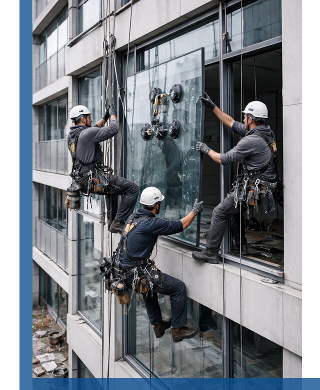 Фасадное остекление и монтаж витражей зданий в Дубне под ключ