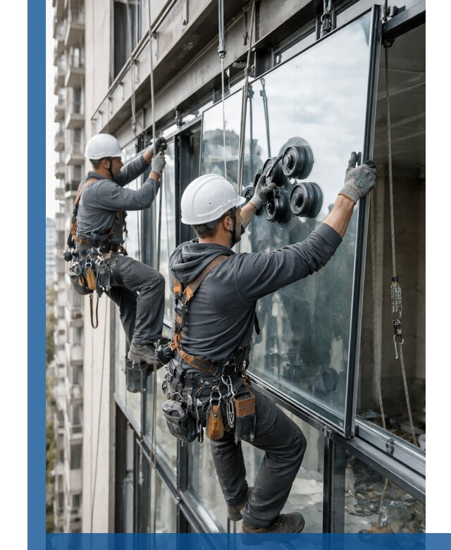 Витражное остекление фасадов и лоджий в Дубне под ключ