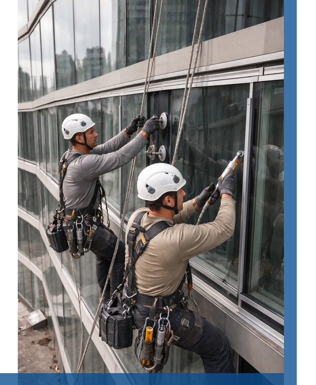 Радиусное остекление фасада в Дубне от 12251 р. | ВЫСОТНИК-Дбн