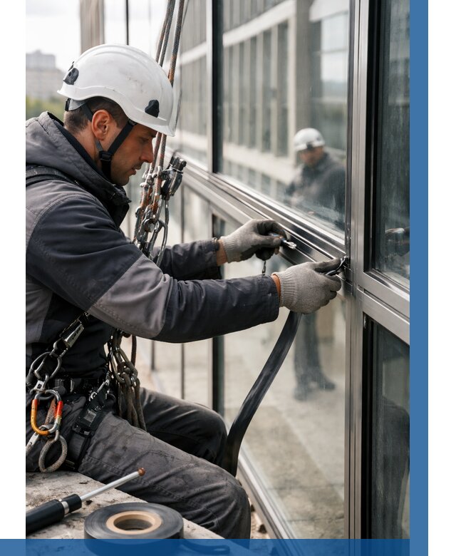 Ремонт витражных конструкций в Дубне от 3573 р. | ВЫСОТНИК-Дбн