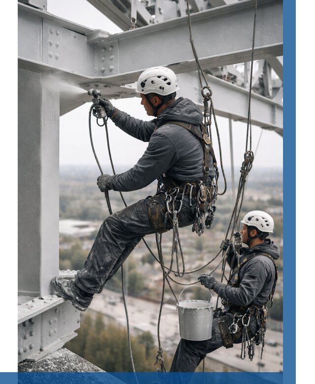 Покраска металлоконструкций на высоте в Дубне 357 р |ВЫСОТНИК-Дбн