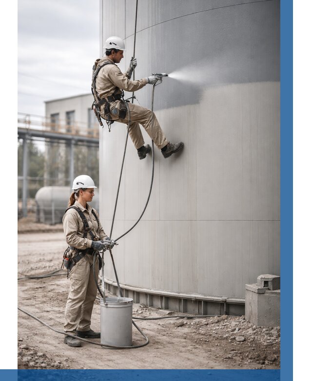 Покраска резервуаров в Дубне от 1225 р. | ВЫСОТНИК-Дбн — заказать