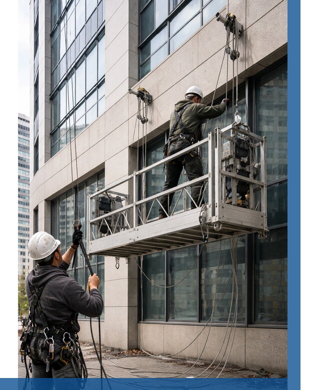 Монтаж и подъем фасадной люльки в Дубне от 12251 р. | ВЫСОТНИК-Дбн