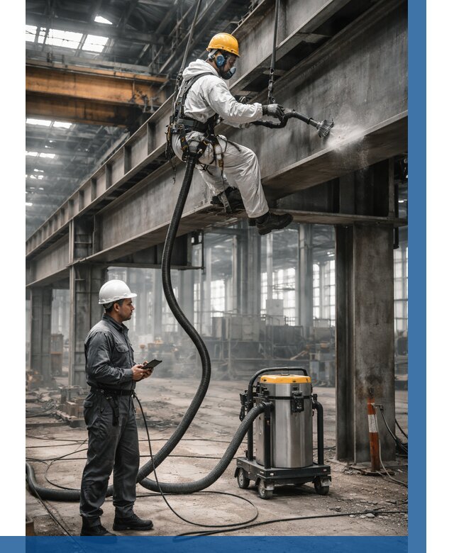 Обеспыливание конструкций в цехе в Дубне от 4288 р. | ВЫСОТНИК-Дбн