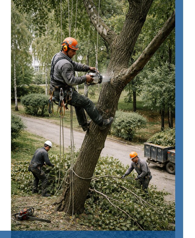 Кронирование деревьев в Дубне от 6636 р. | ВЫСОТНИК-Дбн