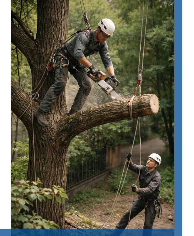 Спил деревьев альпинистами в Дубне от 8167 р. | ВЫСОТНИК-Дбн