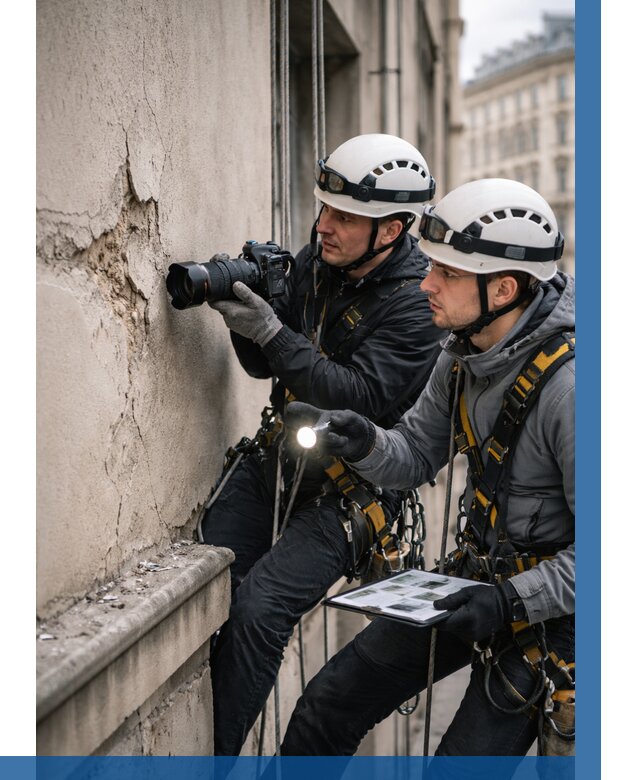 Фотофиксация дефектов фасада в Дубне от 4594 р. | ВЫСОТНИК-Дбн