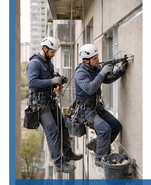 Промышленные альпинисты высотные работы и монтаж в Дубне